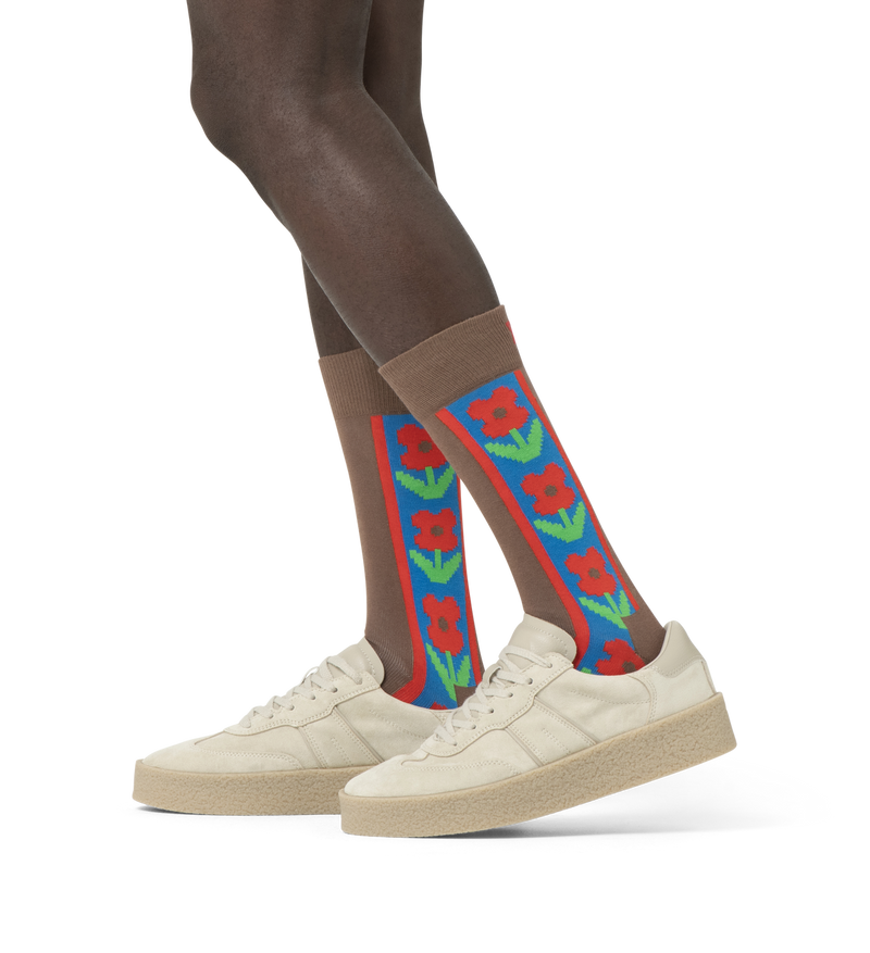 Vertical Flowers Sock