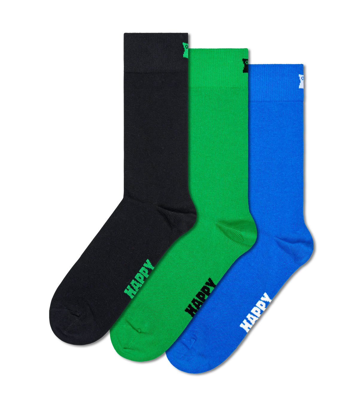 3-Pack Solid Socks