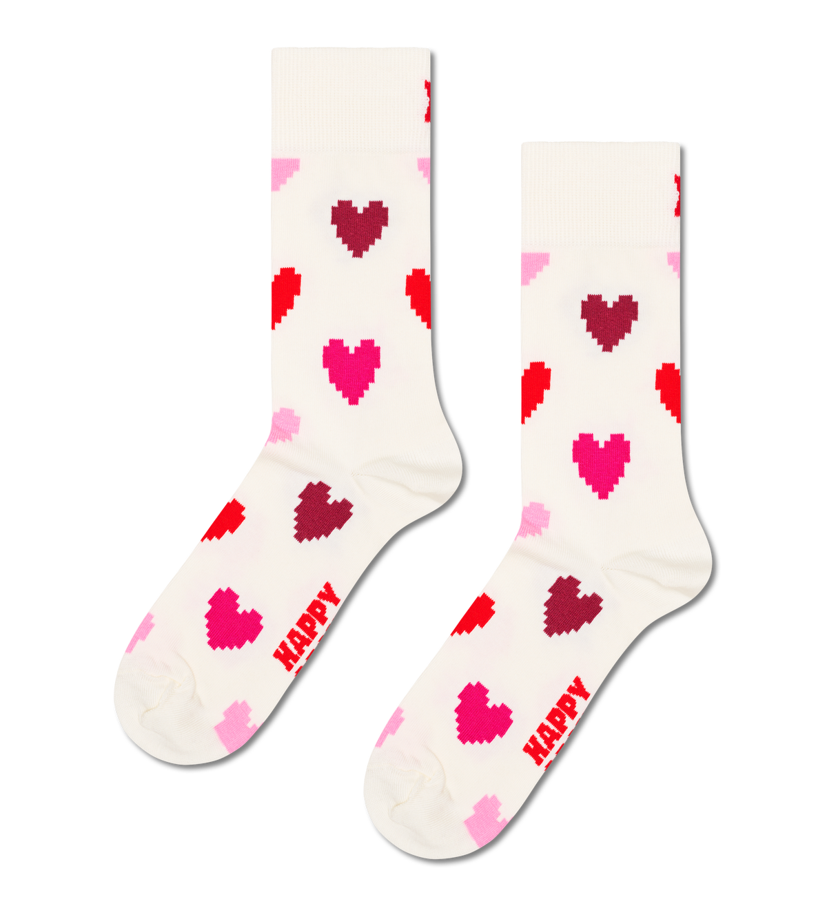 Pixel Heart Sock