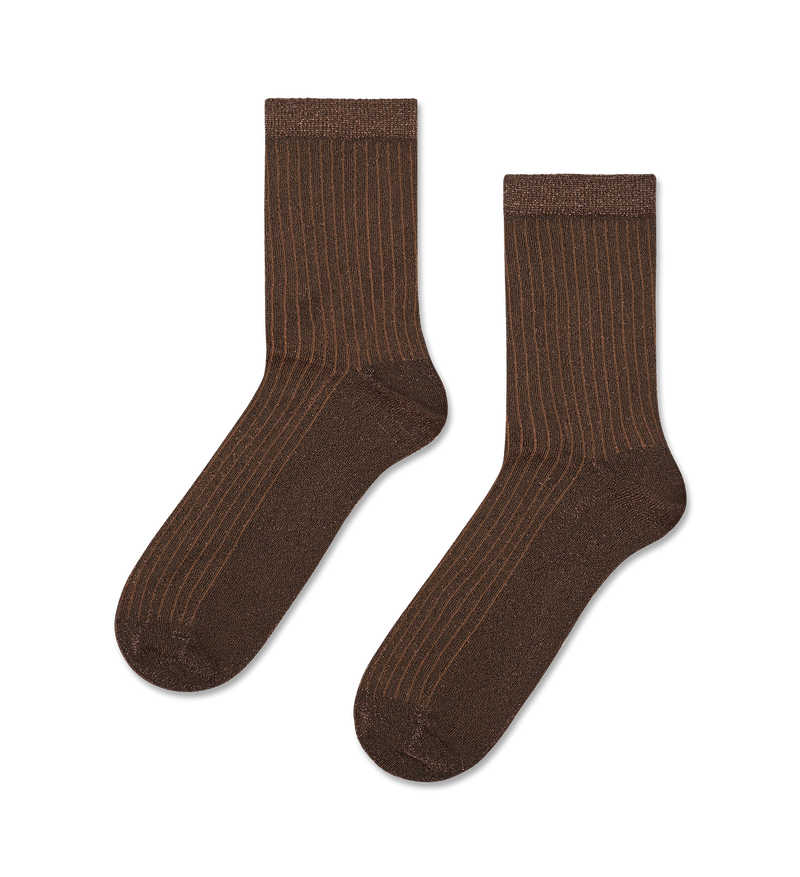 Soft Lurex Short Crew Sock