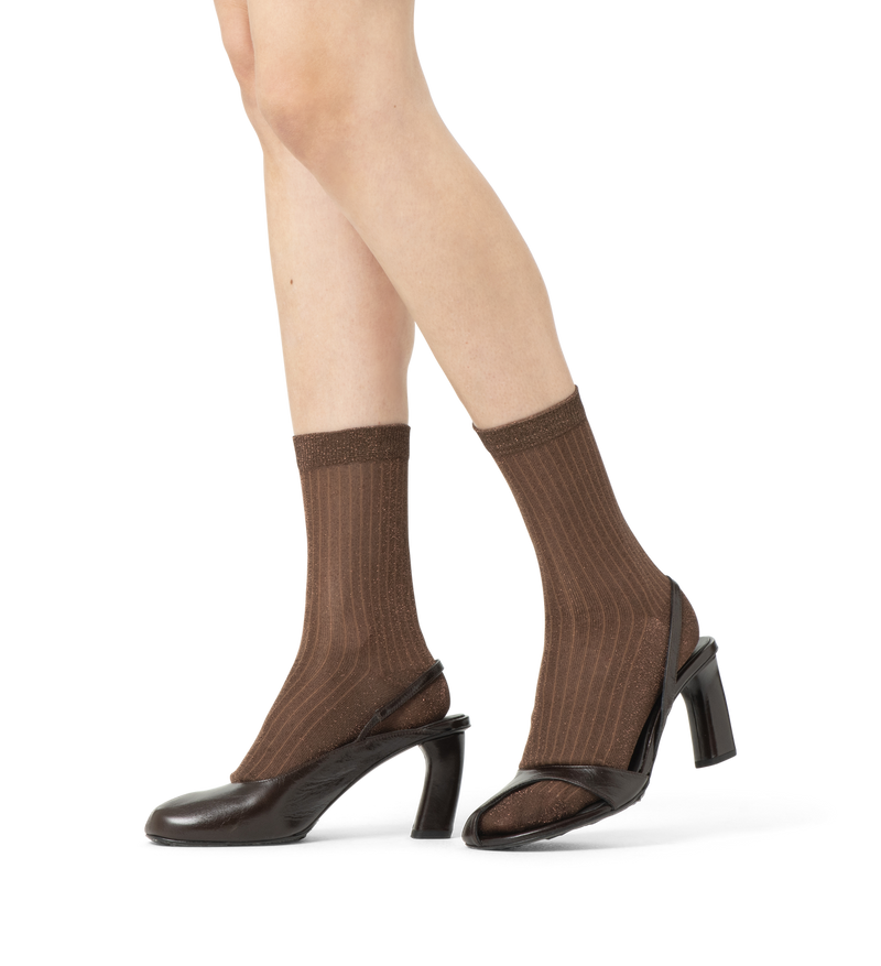 Soft Lurex Short Crew Sock