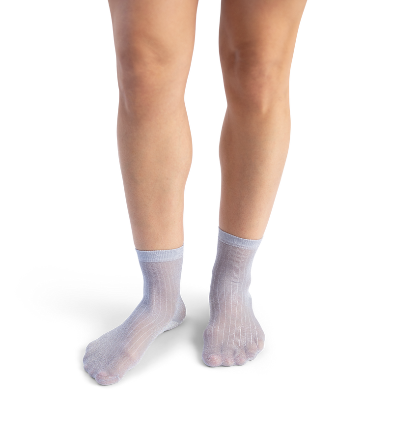 Soft Lurex Short Crew Sock