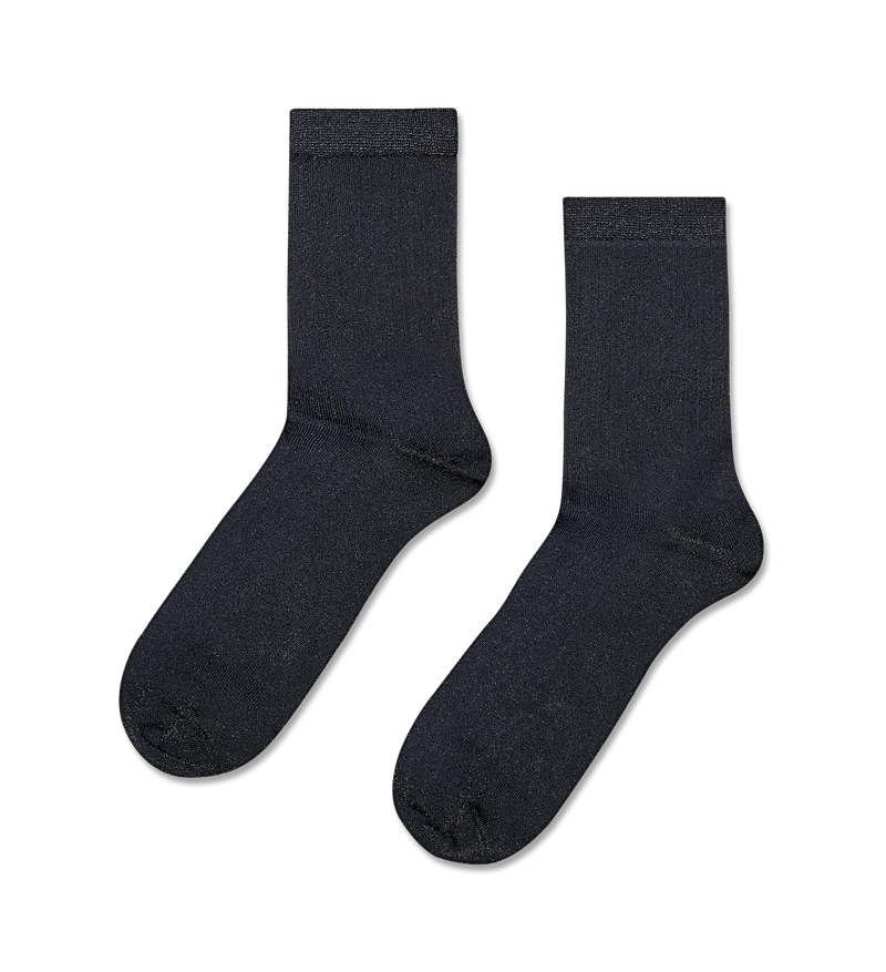 Soft Lurex Short Crew Sock