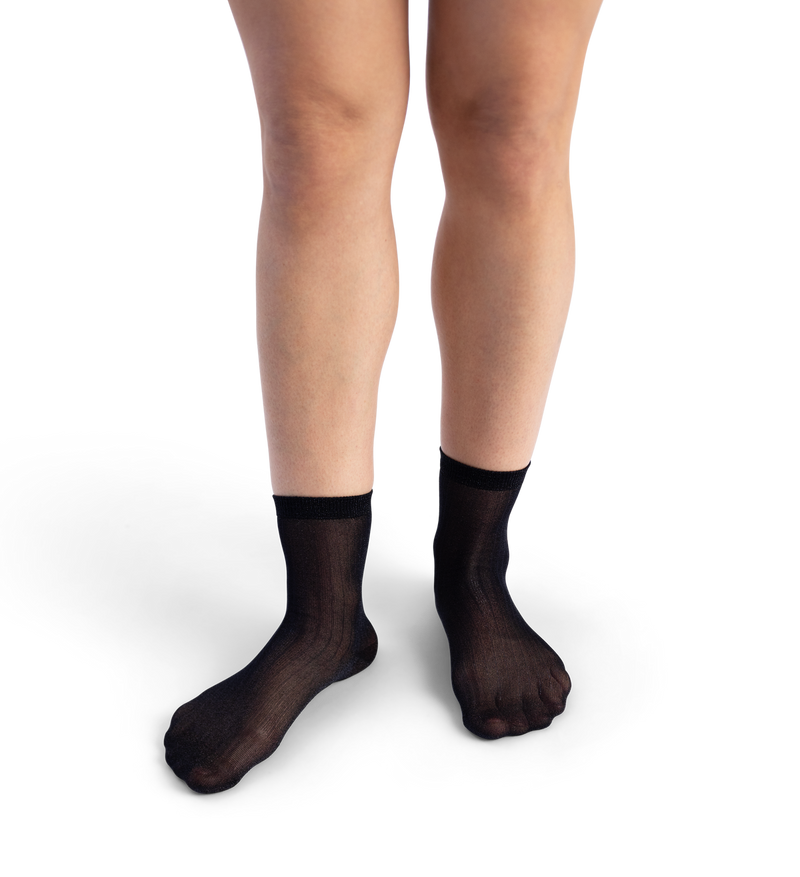 Soft Lurex Short Crew Sock