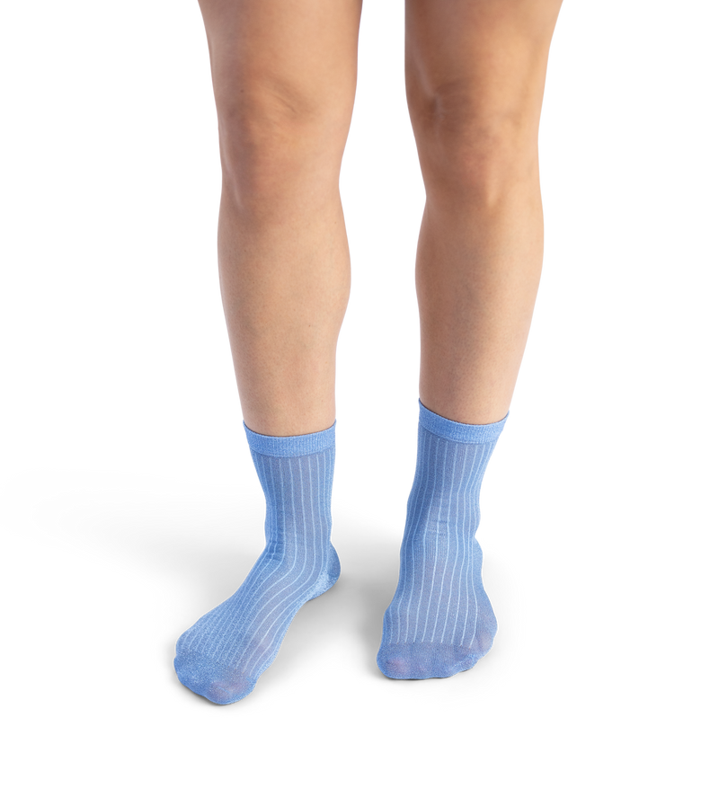 Soft Lurex Short Crew Sock