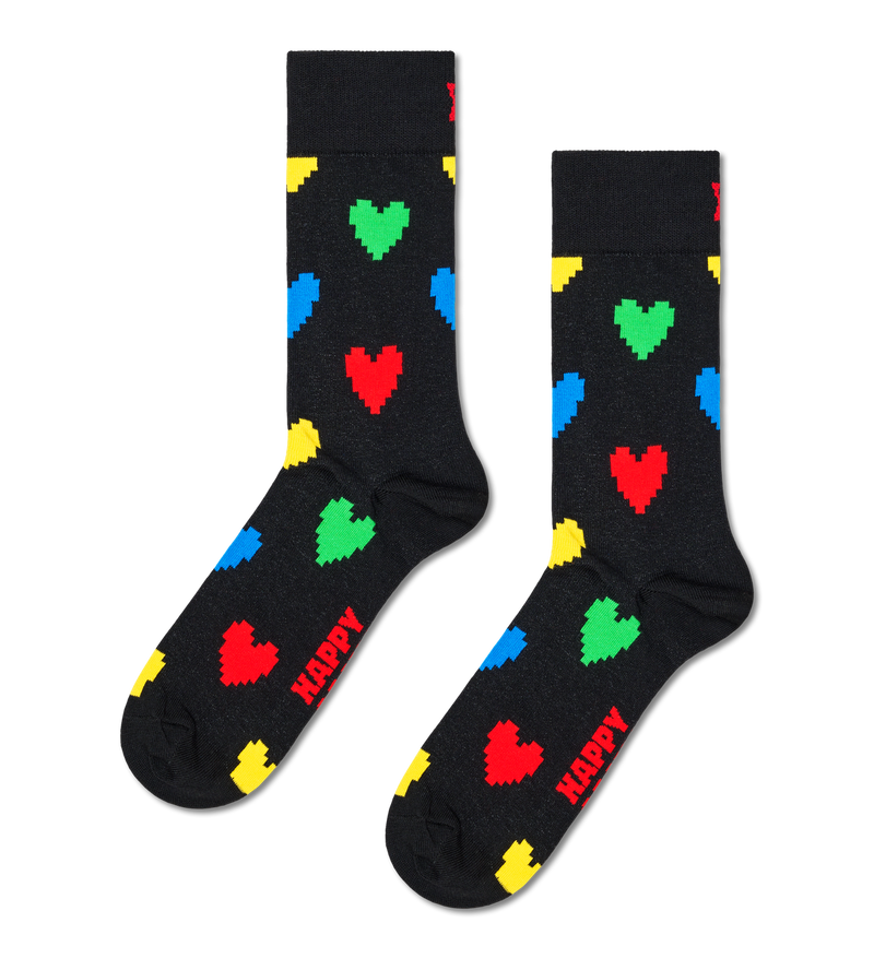 Pixel Heart Sock