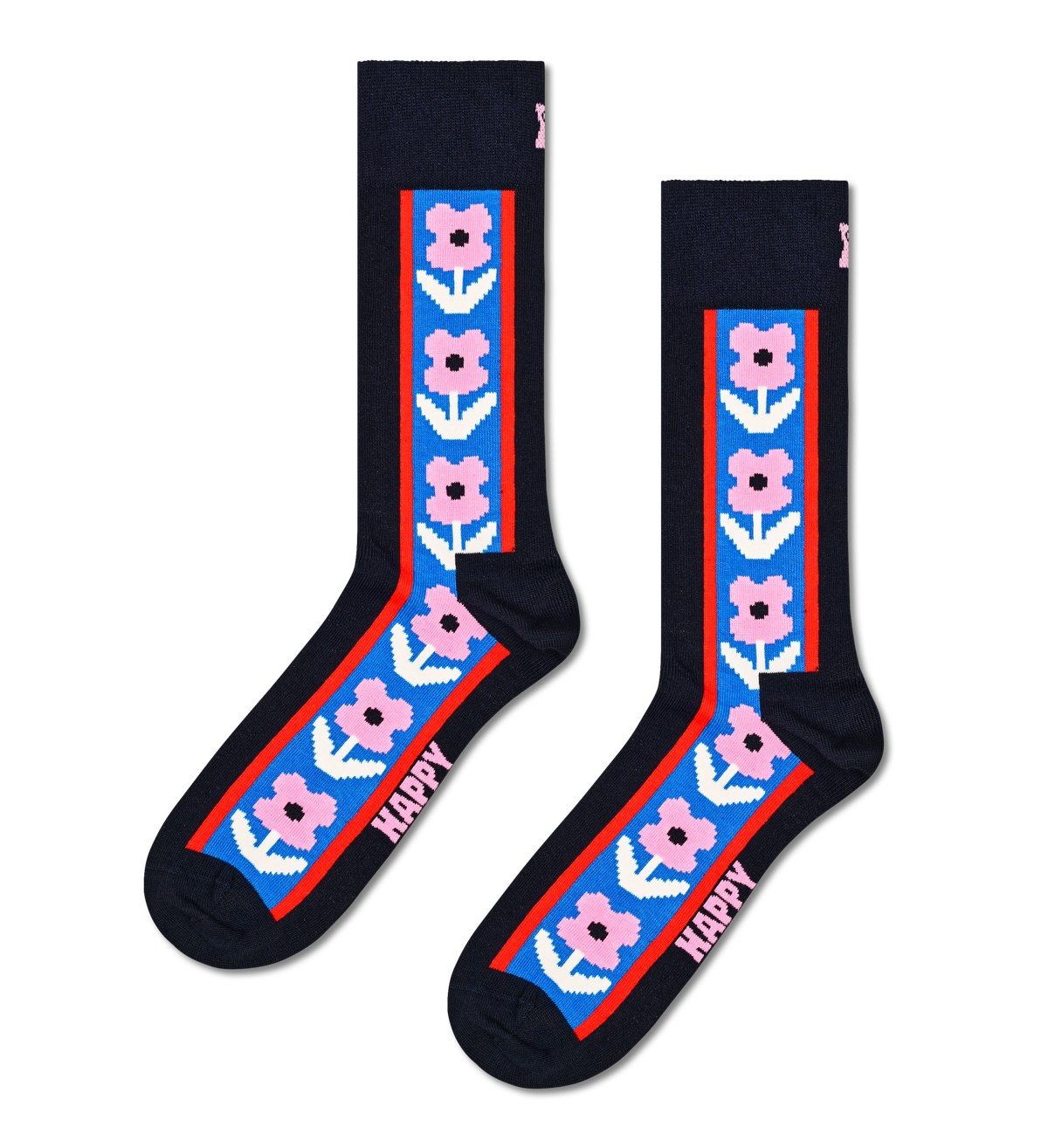 Vertical Flowers Sock
