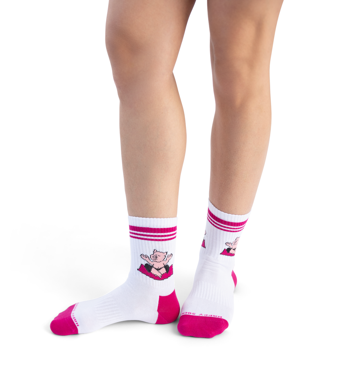 Yoga Pig Sneaker Sock