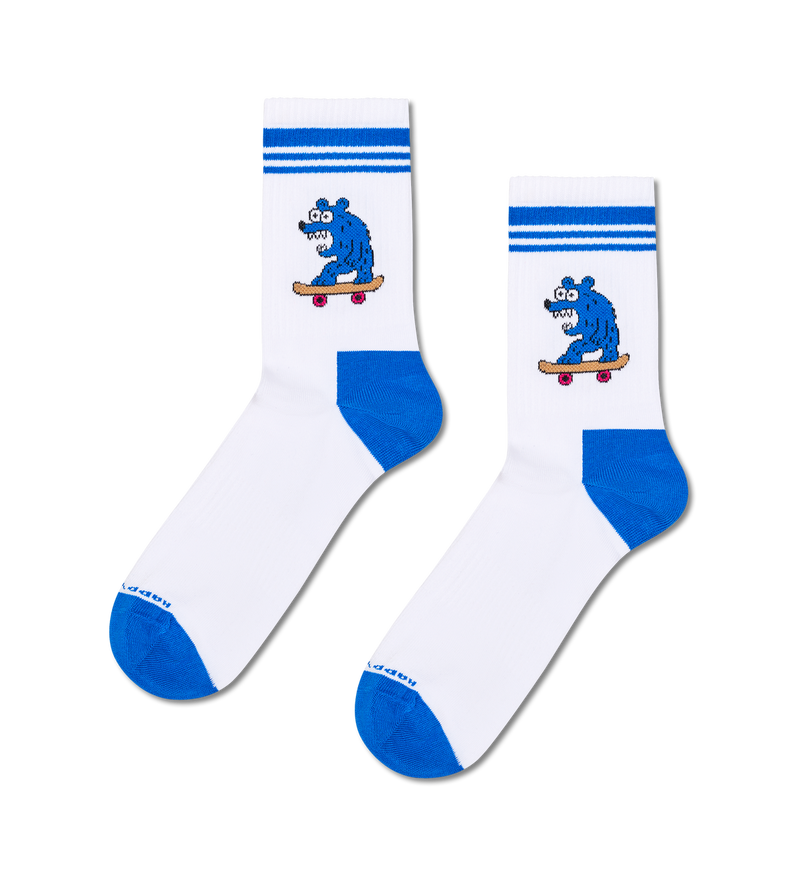 Skate Bear Sneaker Sock