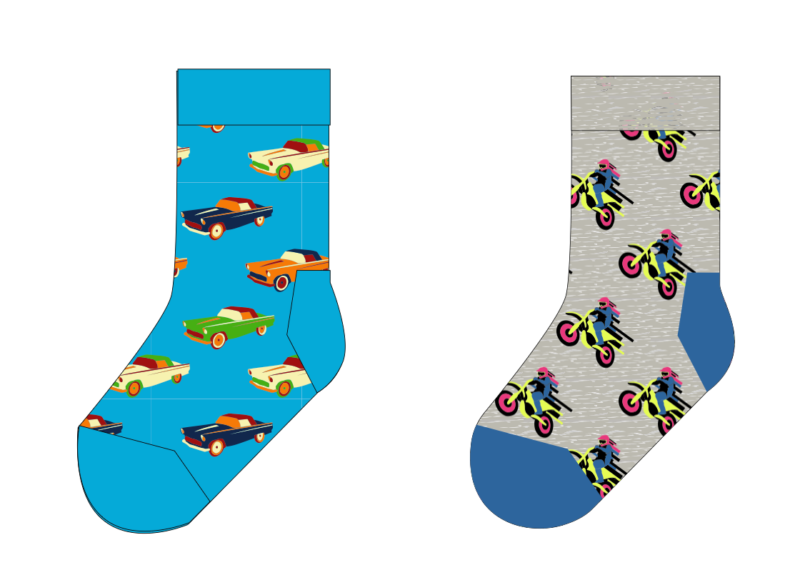 Kids 2-Pack Car Socks