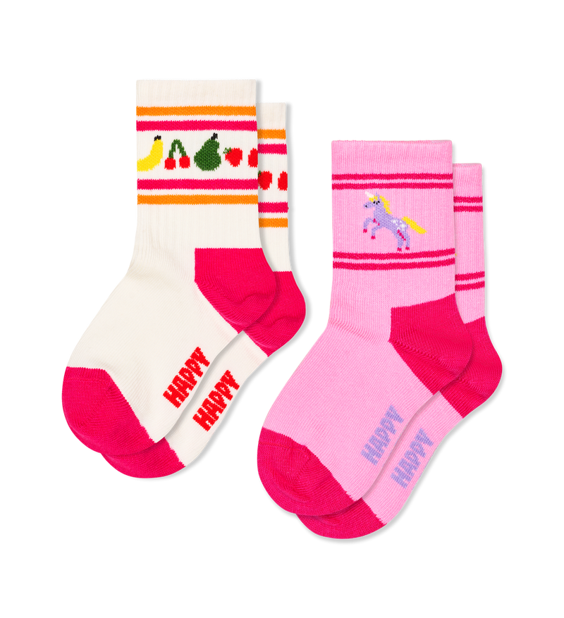 Kids 2-Pack Fruit Socks