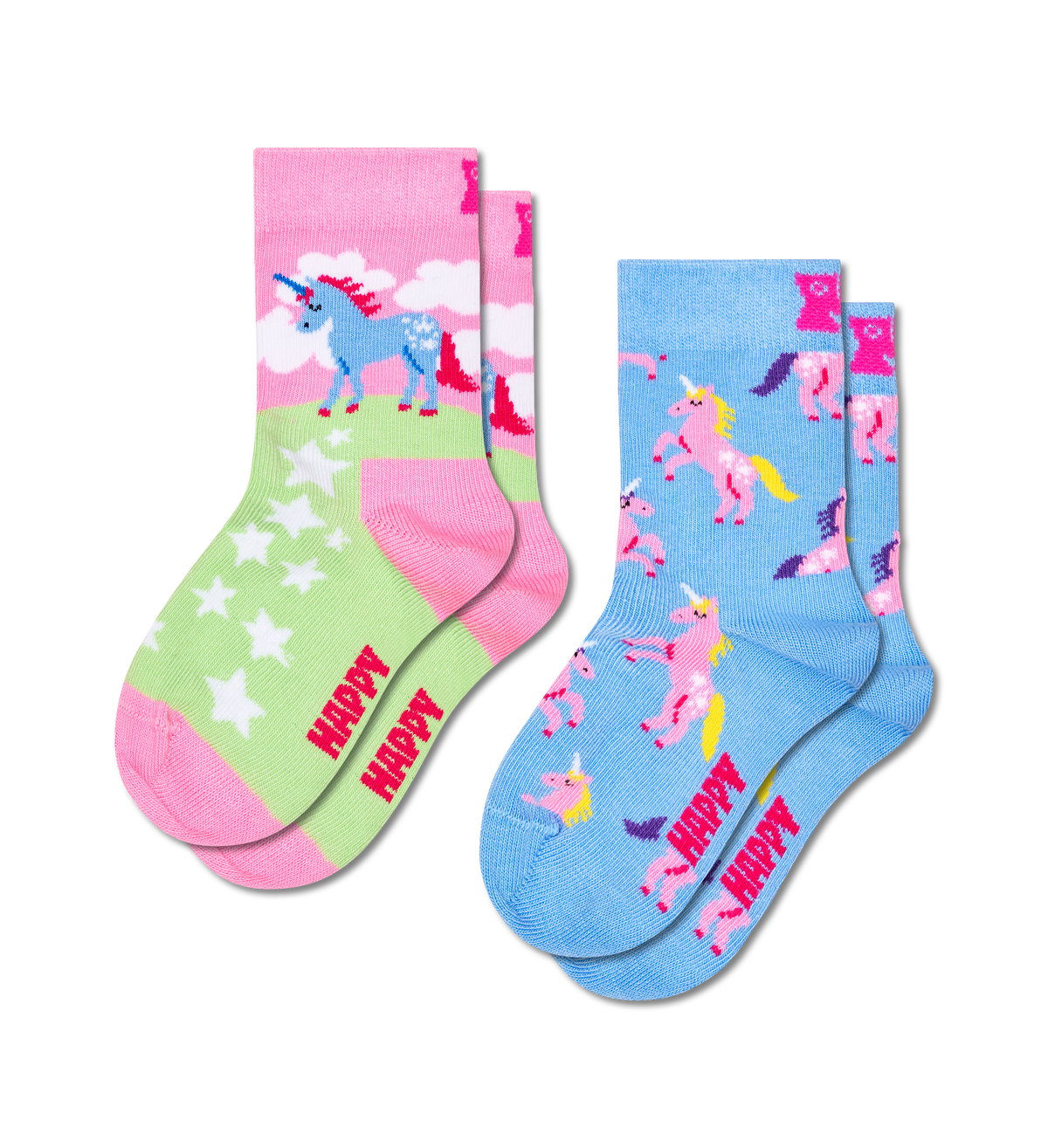 Kids 2-Pack Unicorn Socks