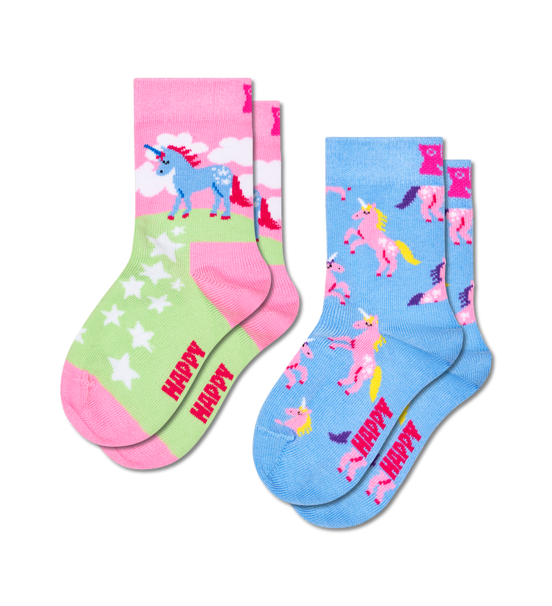 Kids 2-Pack Unicorn Socks