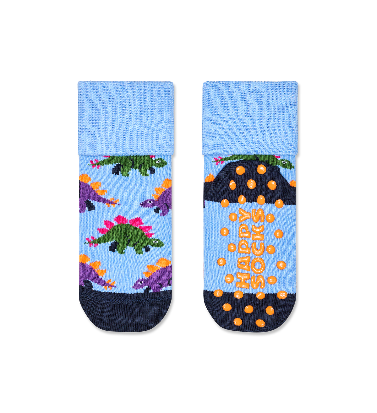 Kids 2-Pack Cute Stegosaurus Anti Slip Socks