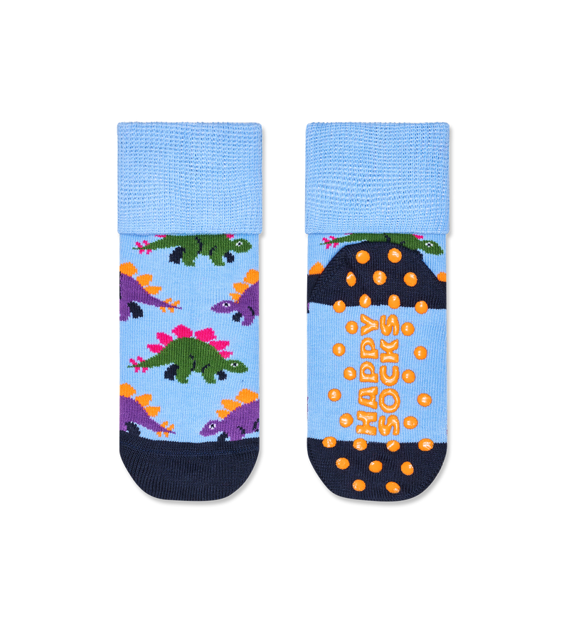 Kids 2-Pack Cute Stegosaurus Anti Slip Socks
