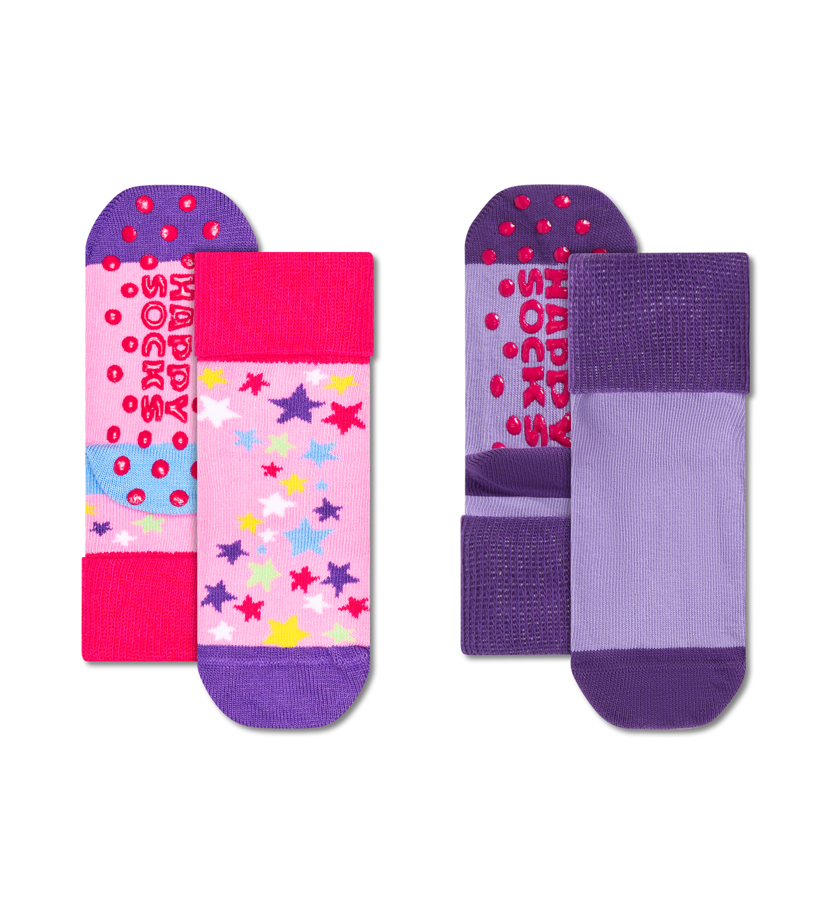 Kids 2-Pack Star Anti Slip Socks