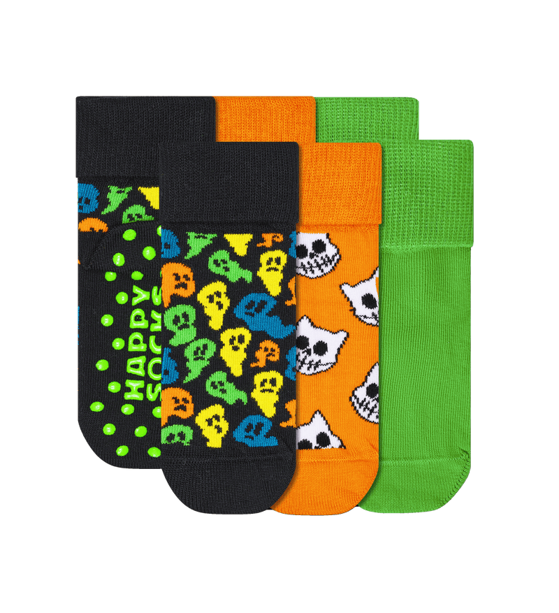 Kids 3-Pack Halloween Anti Slip Socks