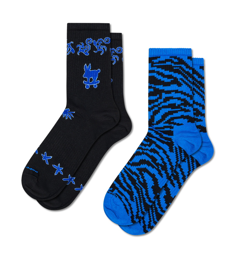 2-Pack Skate Bunny Sneaker Socks
