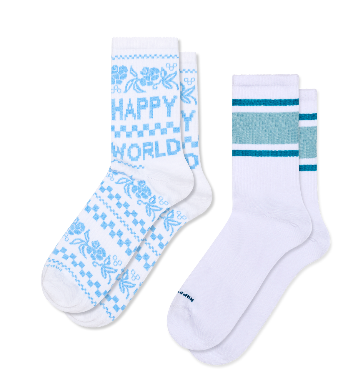 2-Pack Happy World Sneaker Socks