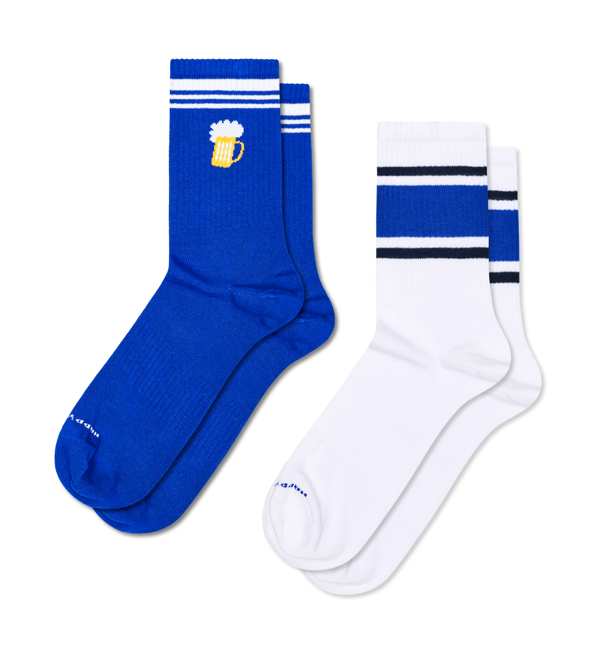 2-Pack Beer & Stripe Sneaker Socks