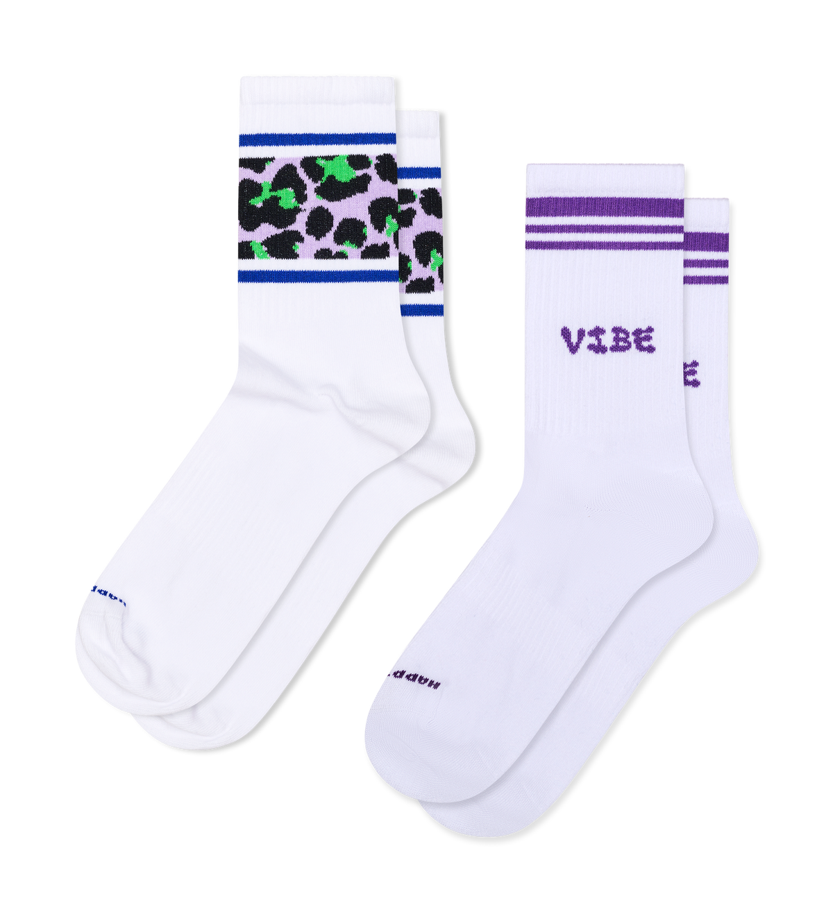 2-Pack Leo Stripe Sneaker Socks