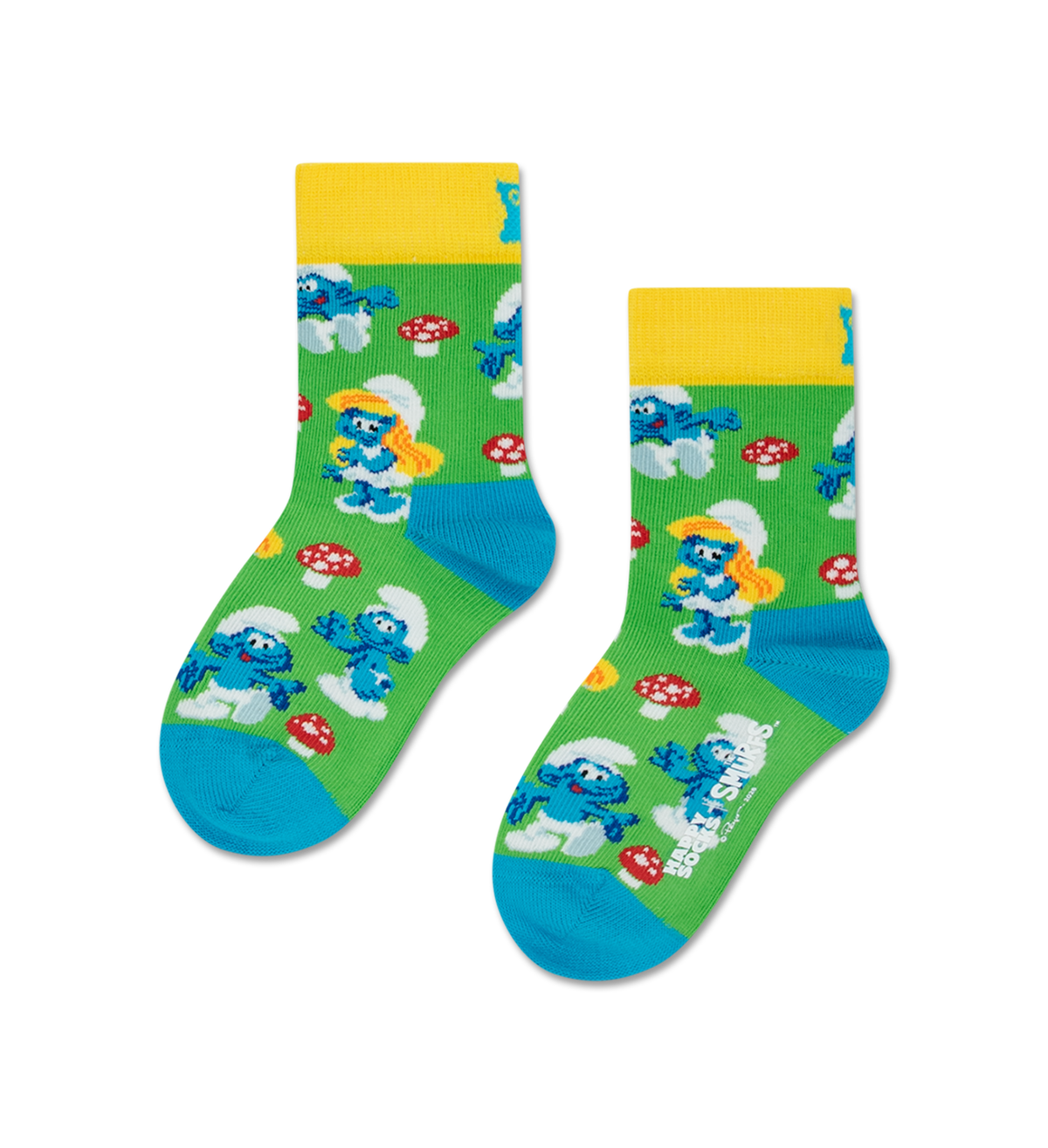 Kids The Smurfs Mushroom Field Sock
