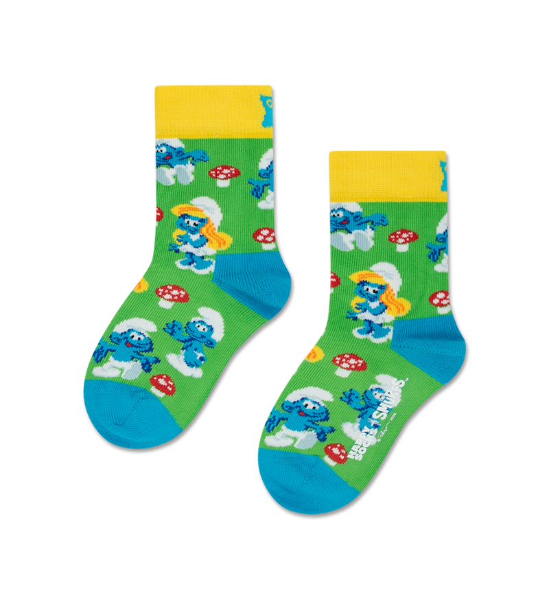 Kids The Smurfs Mushroom Field Sock