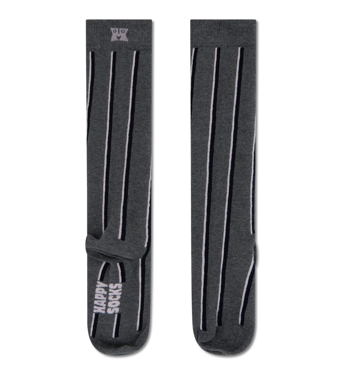 Vertical Stripe Knee High Sock