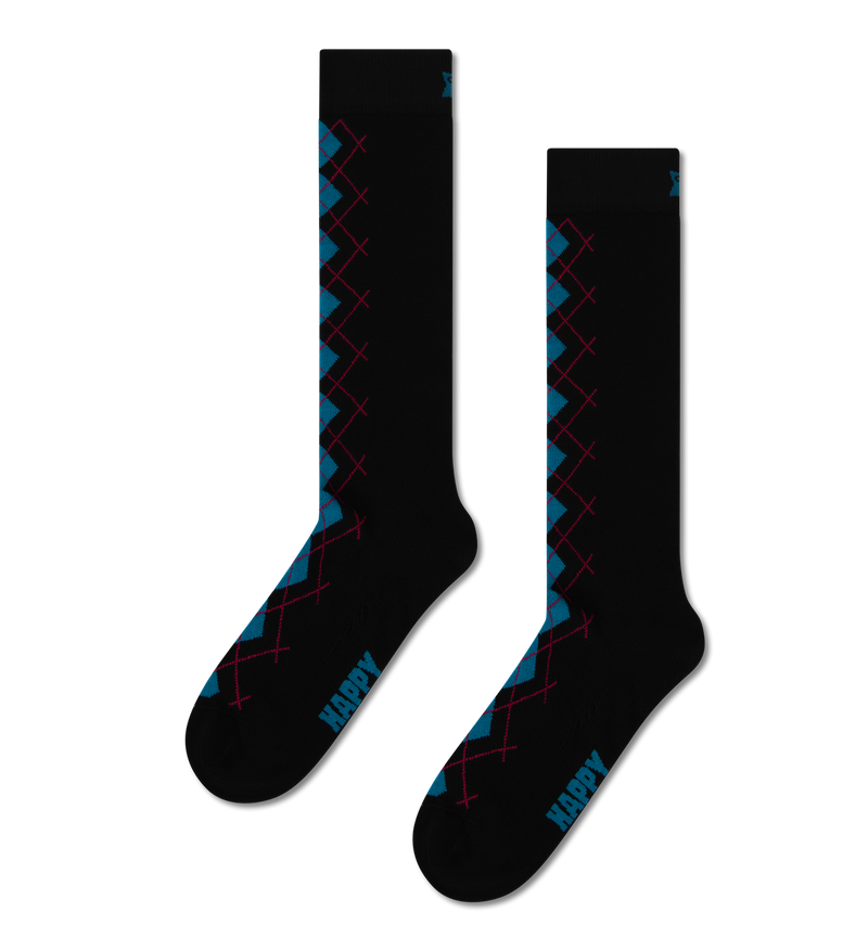 Argyle Knee High Sock