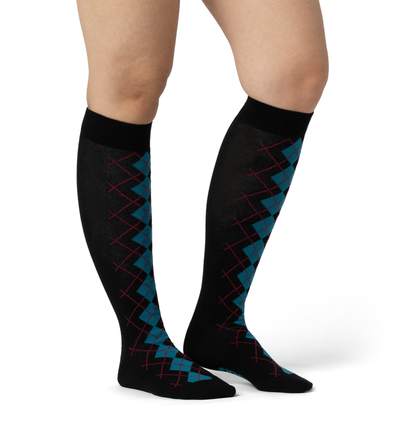 Argyle Knee High Sock