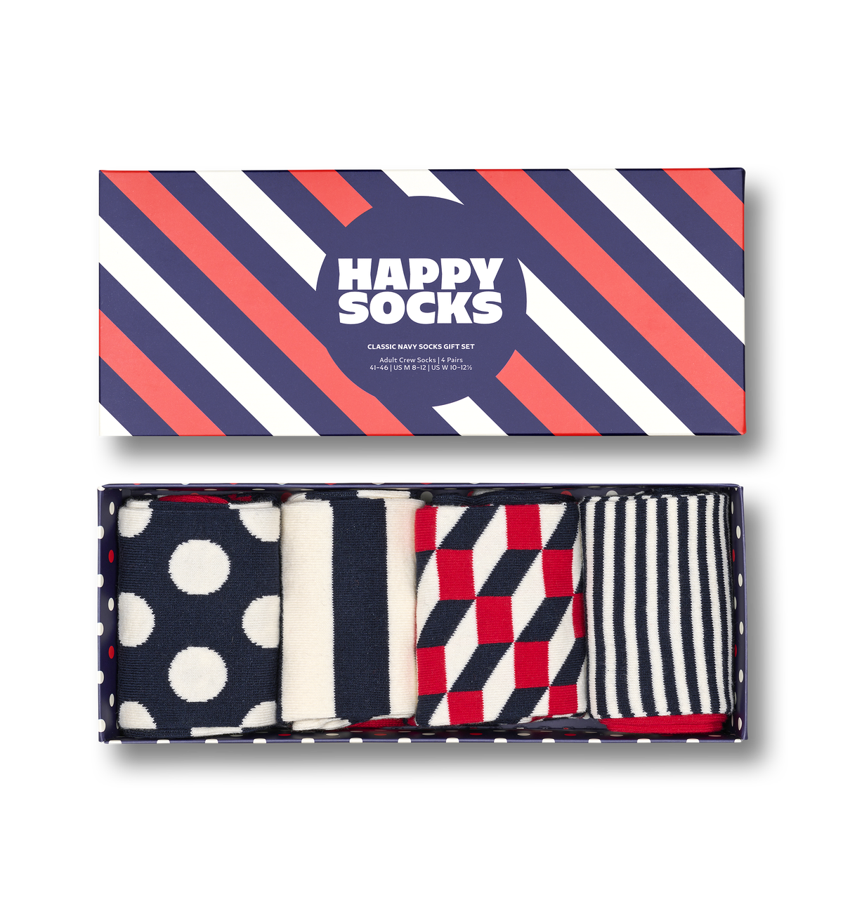 4-Pack Classic Navy Socks Gift Set