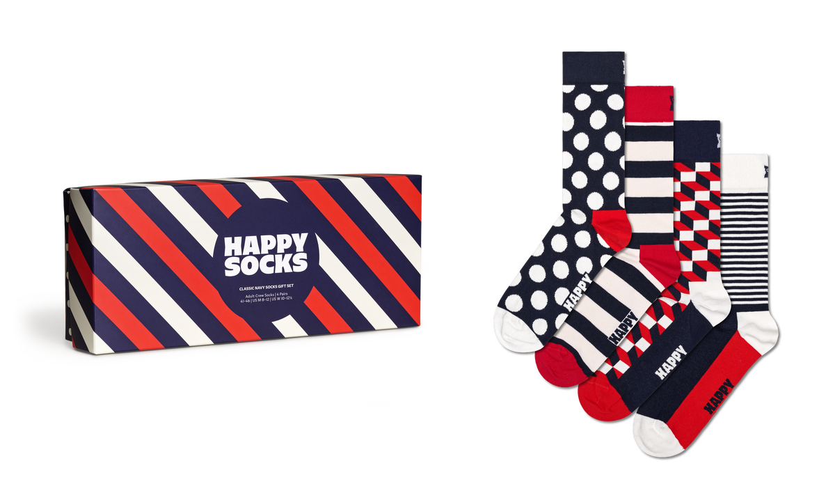 4-Pack Classic Navy Socks Gift Set