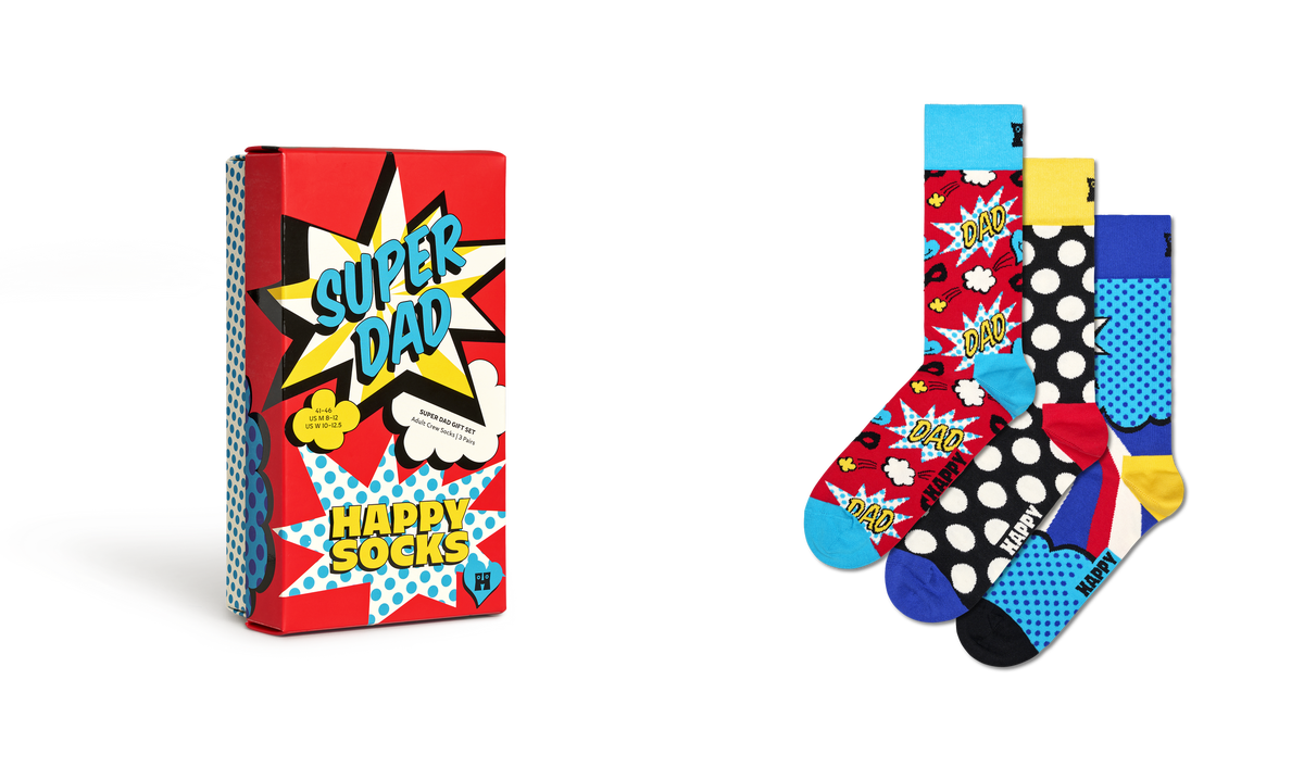 3-Pack Super Dad Socks Gift Set