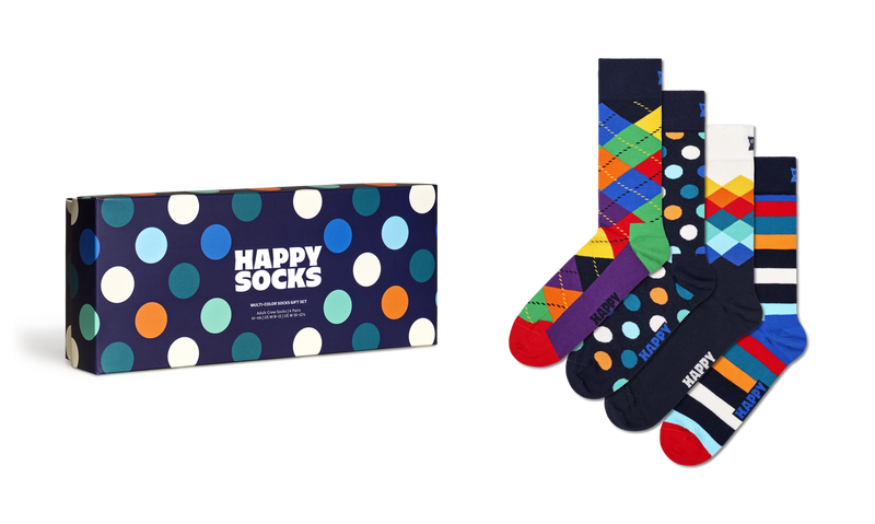 4-Pack Multi-Color Socks Gift Set