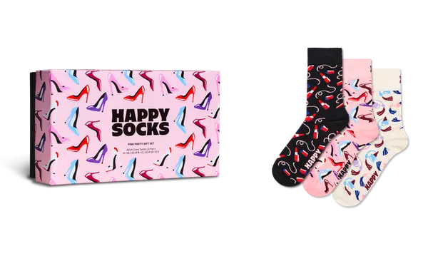 3-Pack Pink Party Short Crew Gift Set