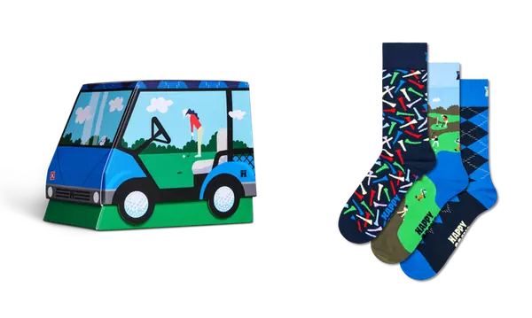 3-Pack Golf Cart Socks Gift Set