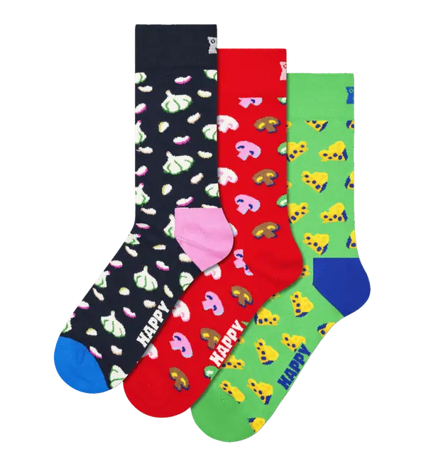 3-Pack Food Socks