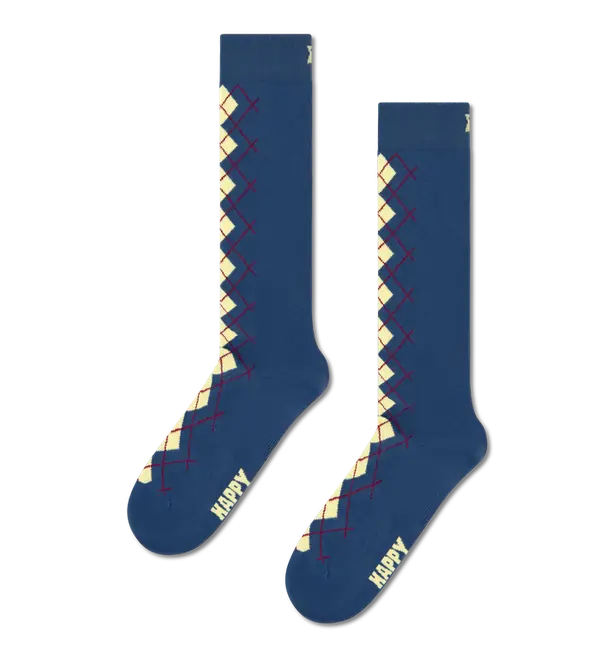 Argyle Knee High Sock