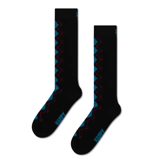 Argyle Knee High Sock